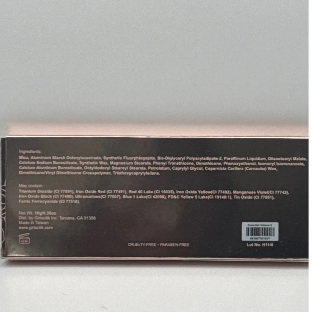 girlactik The Essential Palette‎ Eyeshadow Makeup Rose Gold 12 Shades BNIB